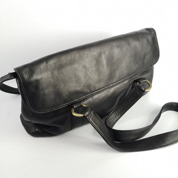 Derek Alexander Super Soft Black Leather Handbag Shoulder Bag 14"x8" Excellent - Picture 8 of 16